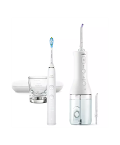 Philips HX386641 Sonicare diamondclean 9000 szónikus elektromos fogkefe és fogköztisztító dupla csomag, fehér