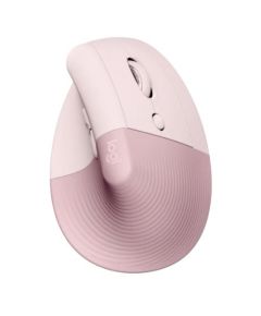 Logitech lift függőleges ergonómikus vezeték nélküli egér rózsaszín (910-006478)-raktárkisöprés