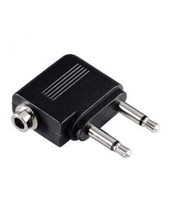 Hama 43357 Repülőgép jack adapter, 2×3,5mm mono dugó - 1×3,5mm sztereo alj-raktárkisöprés