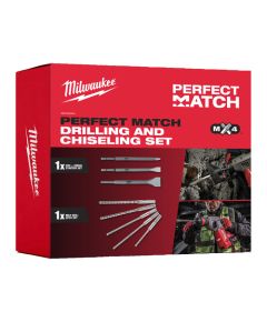 Milwaukee PERFECT MATCH SDS+ MX4™ fúrószár és véső készlet