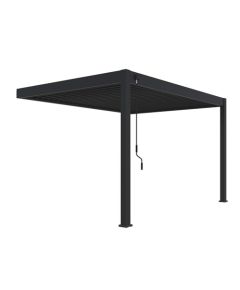 ROJAPLAST intro plus bioklimatikus pergola falhoz 4X3 M - szürke, RAL 7016