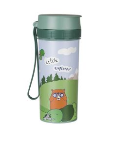 ROTHO "Little explorer" műanyag ivóplack gyerekeknek 0,4 L - zöld