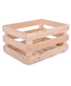 ROJAPLAST Apple box little - fából készült almatároló doboz 42x29 cm, natúr