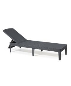 KETER Jaipur exkluzív polyrattan kerti nyugágy - grafit - 188 cm