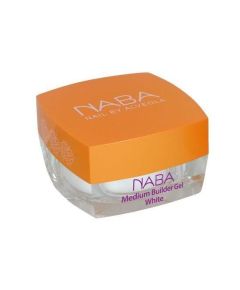 NABA Medium Builder Gel, White 15 ml - Medium építő zselé, fehér