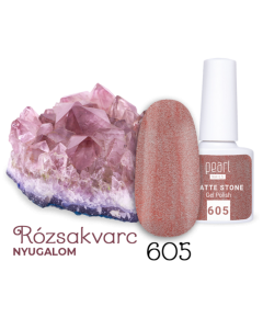 Pearl Matte Stone 605 gél lakk - rosegold &quot;Rózsakvarc&quot;