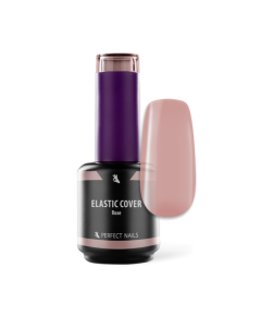 Perfect Nails Elastic Cover - Rubber Base Gel - Ecsetes Műkörömépítő Zselé 15ml - Rose