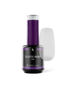 Perfect Nails Elastic Hard - Rubber Base Gel - Ecsetes Műkörömépítő Zselé 15ml - Clear