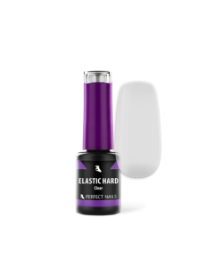 Perfect Nails Elastic Hard - Rubber Base Gel - Ecsetes Műkörömépítő Zselé 4ml - Clear