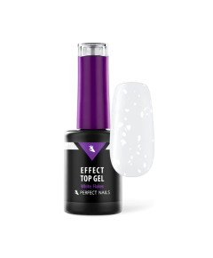 Perfect Nails Flakes Effect Fényzselé - White Flakes