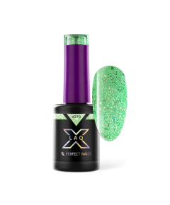 Perfect Nails LacGel LaQ X Gél Lakk 8ml - Green X070 - Sparkle