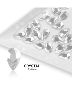 Formakő csepp alakú - 5x8mm - Crystal