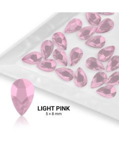 Formakő csepp alakú - 5x8mm - Light Pink