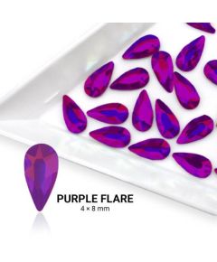 Formakő csepp alakú - 4x8mm - Purple Flare