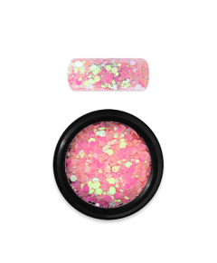 Moyra Holo glitter mix No.23 Chameleon sugar pink