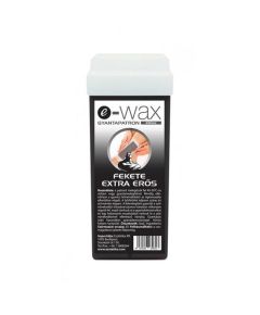 E-Wax fekete extra erős Gyantapatron széles görgőfejjel 100ml