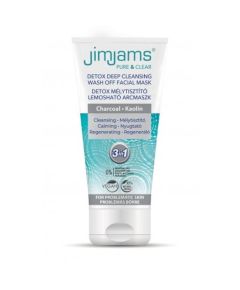 JimJams Pure &amp; Clear Detox Mélytisztító lemosható arcmaszk 75ml