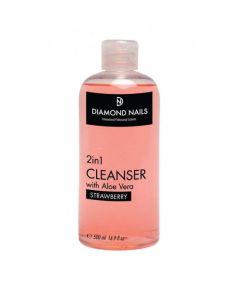 Diamond Nails 2in1 Cleanser 500ml - Aloe vera kivonattal - Eper