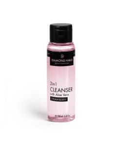 Diamond Nails 2in1 Cleanser Gél Fixáló 100ml - Aloe vera kivonattal - Eper