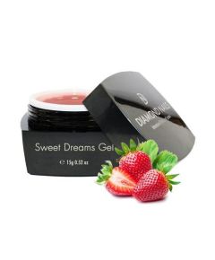 Diamond Nails Sweet dreams clear építőzselé 15g - Eper illatú