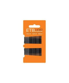 ETB Hair Barna hullámcsat 5cm 24db