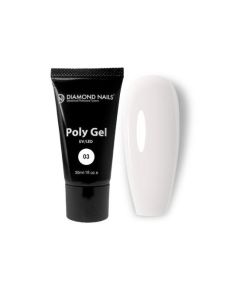 Diamod Nails Poly gel 03 - Milky White - 30ml