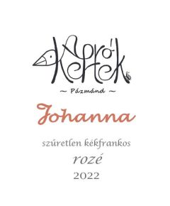 ApróKertek Johanna Rosé 2023 száraz bio rosébor (Pázmánd, Etyek)