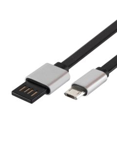 Home USBF 2 Microusb töltőkábel, lapos, 2m