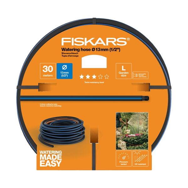 Fiskars Locsolótömlő, 13 mm (1/2), 30 m Q3