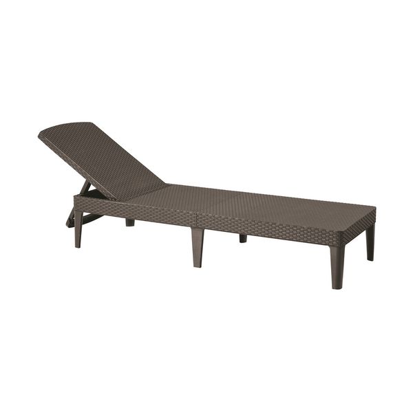 KETER Jaipur exkluzív polyrattan kerti nyugágy - cappuccino - 188 cm