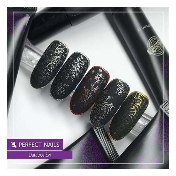 Perfect Nails Nyomda és Festőzselé 12 - Csillámos piros