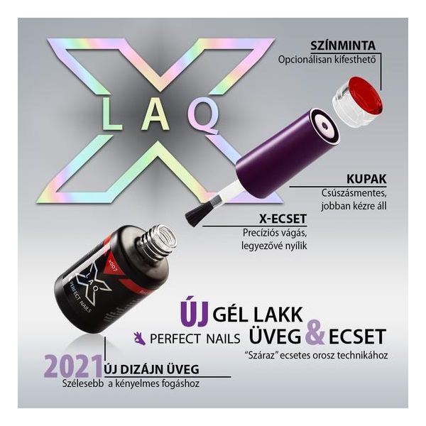 Perfect Nails LacGel LaQ X Gél Lakk 8ml - Pyjama Party X055 - Flash Reflect #2