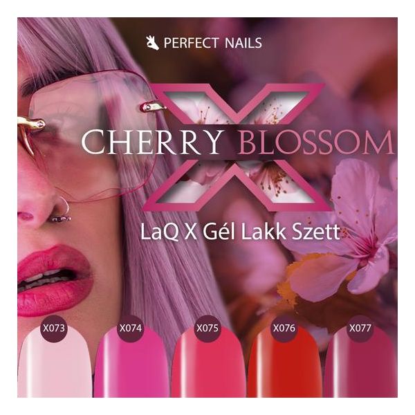 Perfect Nails LacGel LaQ X Gél Lakk 8ml - Pink Petal X077 - Cherry Blossom