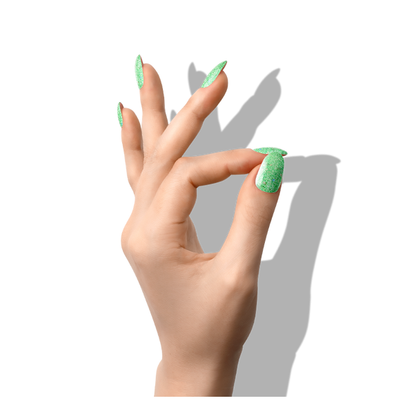 Perfect Nails LacGel LaQ X Gél Lakk 8ml - Green X070 - Sparkle