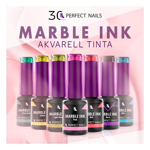 Perfect Nails Marble Ink - Körömdíszítő Akvarell Tinta - Világoszöld 4ml