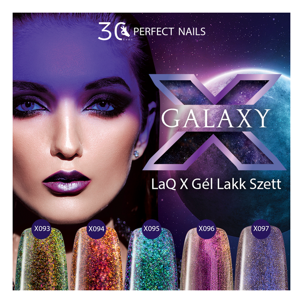 Perfect Nails LacGel LaQ X Galaxy Gél Lakk Szett 5*8ml