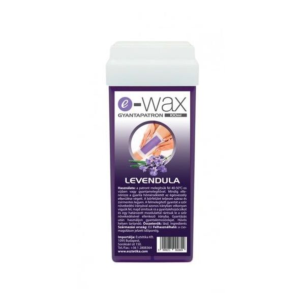 E-Wax Levendula Gyantapatron széles görgőfejjel 100ml