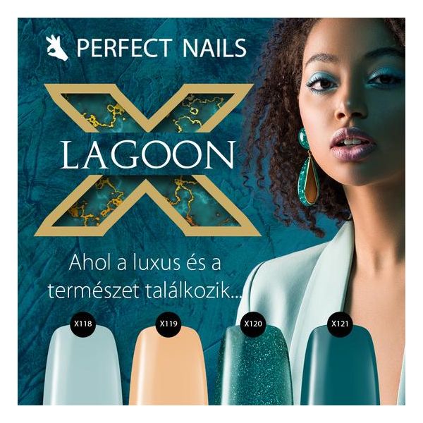 Perfect Nails  LacGel LaQ X Gél Lakk 8ml - Deep Lake X120 - Lagoon