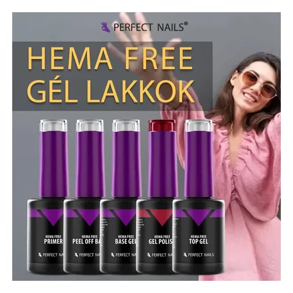 Perfect Nails HEMA FREE Gél Lakk HF004 8ml - White