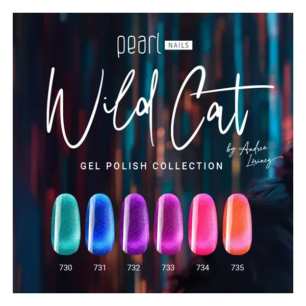 PearLacNeon Cat Eye Effect 735 gél lakk - korall