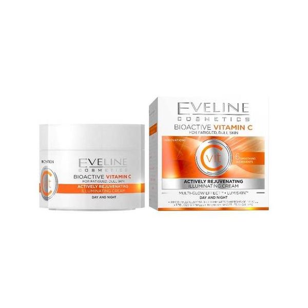 Eveline BIOACTIVE C-vitamin tartalmú bőrmegújító nappali és éjszakai arckrém 50 ml